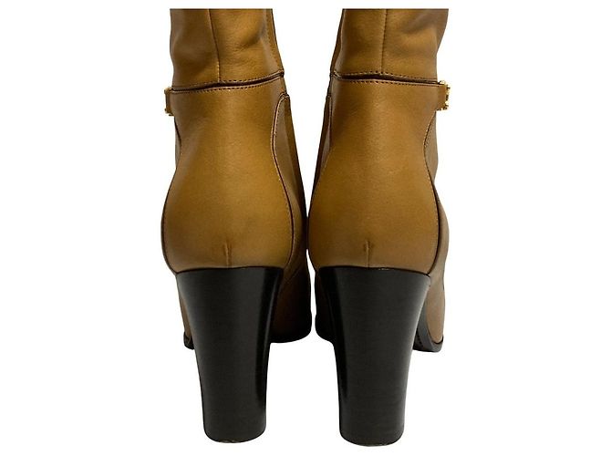 Céline Celine Claude Triomphe Lederstiefeletten Braun - Ansicht 4