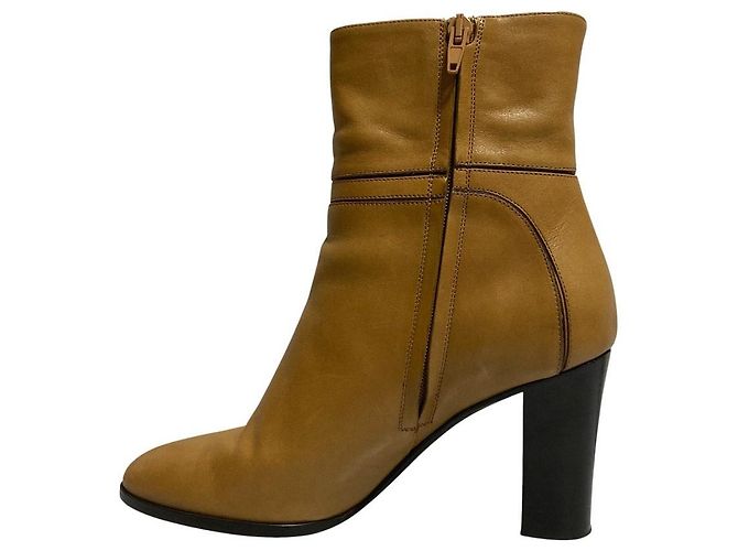 Céline Celine Claude Triomphe Lederstiefeletten Braun - Ansicht 5