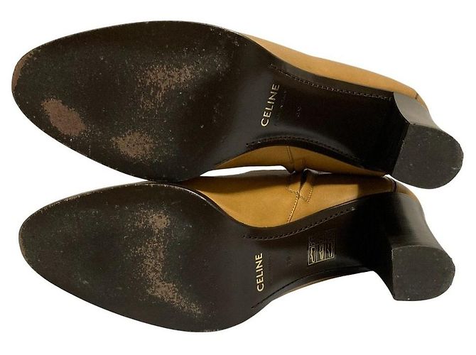 Céline Celine Claude Triomphe Lederstiefeletten Braun - Ansicht 6