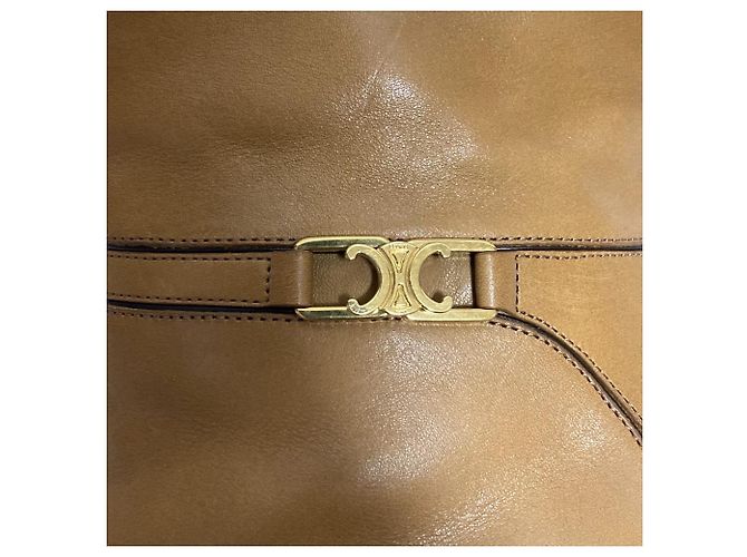 Céline Celine Claude Triomphe Lederstiefeletten Braun - Ansicht 9