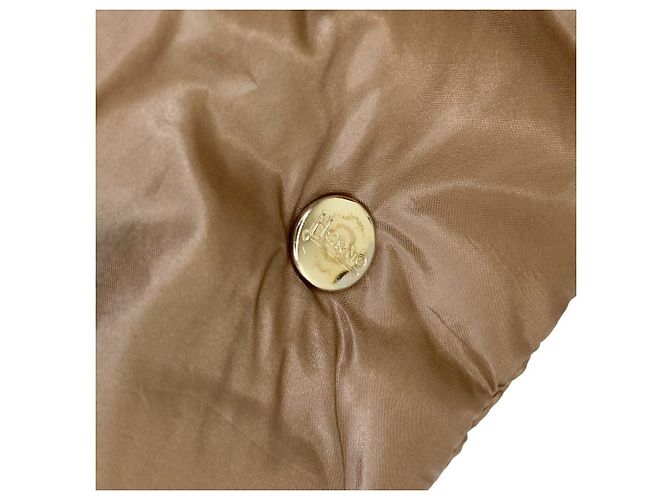 Autre Marque Casaco de Penas em Nylon com Gola Alta Herno Marrom - vista 5
