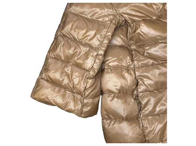 Autre Marque Casaco de Penas em Nylon com Gola Alta Herno Marrom - vista 8