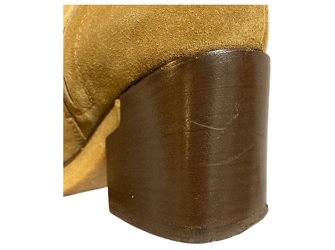Bottines en daim Tod's Beige - vue 10