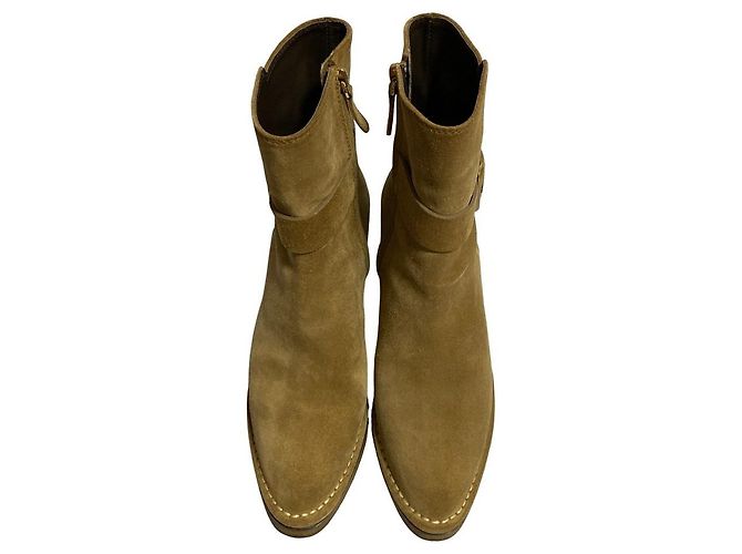 Bottines en daim Tod's Beige - vue 2