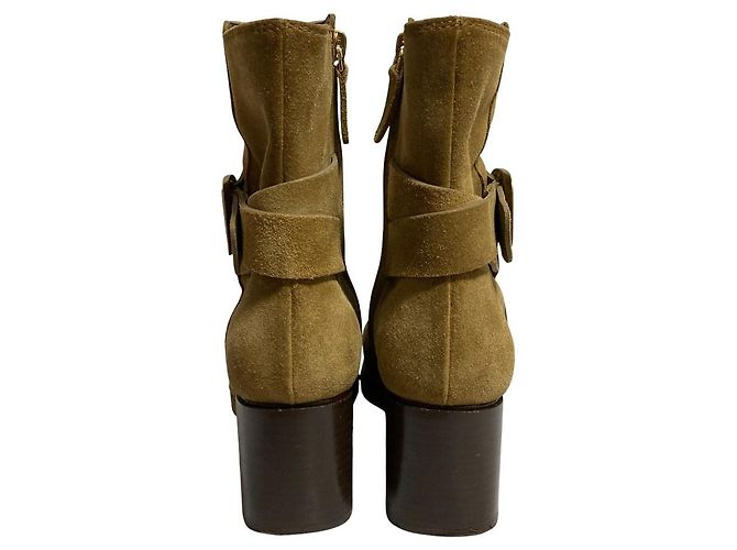 Bottines en daim Tod's Beige - vue 4