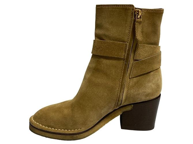Bottines en daim Tod's Beige - vue 5