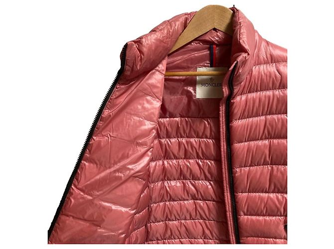 Moncler BLEU Nylon Down Jacket Pink - view 3