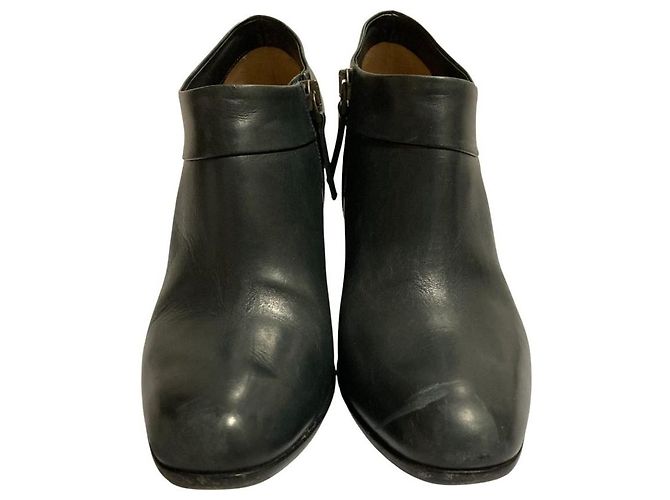 Autre Marque Sartore Leder- Stiefeletten Schwarz - Ansicht 3