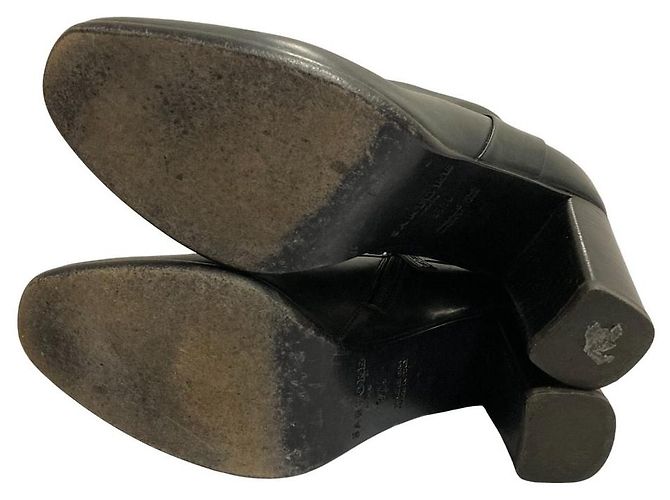 Autre Marque Sartore Leder- Stiefeletten Schwarz - Ansicht 6