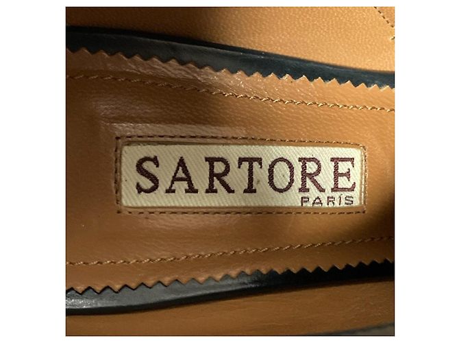 Autre Marque Sartore Leder- Stiefeletten Schwarz - Ansicht 8