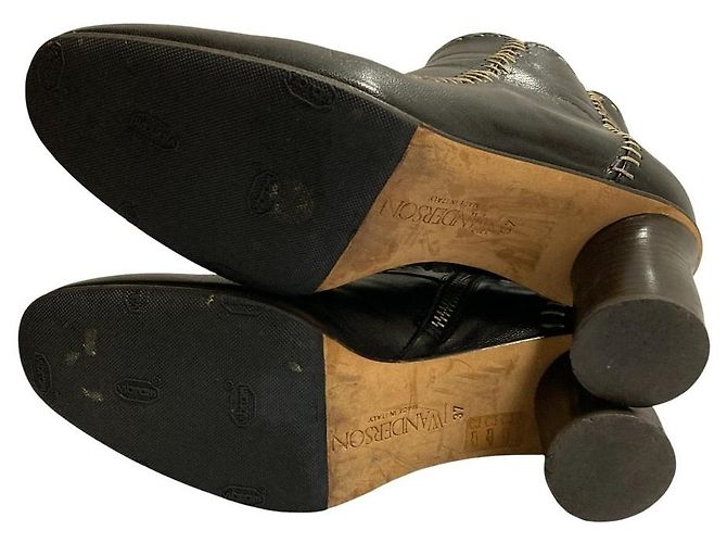 Autre Marque Botines JW Anderson Stitch Design Negro - vista 6