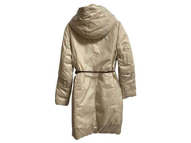 Max Mara The Cube Casaco Longo Reversível de Lã Bege - vista 10