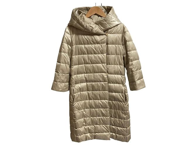 Max Mara The Cube Casaco Longo Reversível de Lã Bege - vista 6