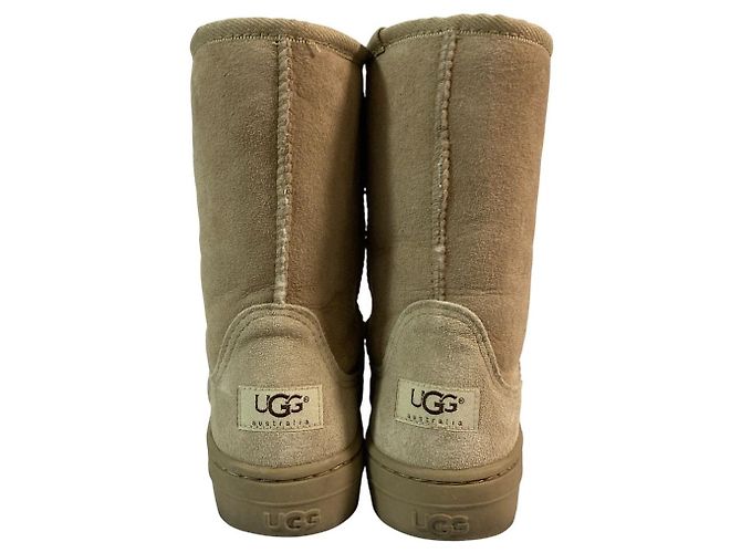 Autre Marque UGG australia Ultra Short Lammfellstiefel Beige - Ansicht 3