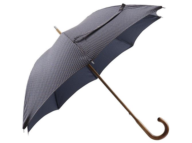 Hermès Hermes Regenschirm aus Polyester Blau - Ansicht 2
