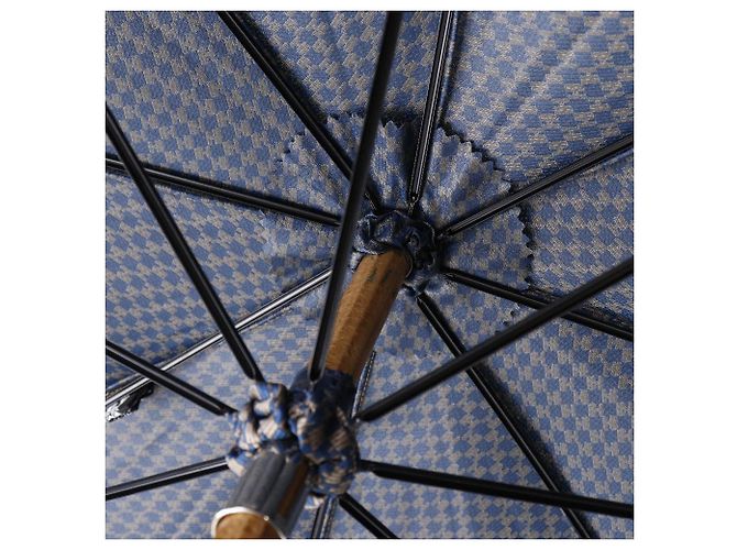 Hermès Hermes Regenschirm aus Polyester Blau - Ansicht 6