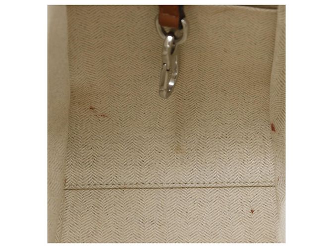 Bolsa 2way Loewe Hammock Small em couro de bezerro Marrom Branco - vista 11
