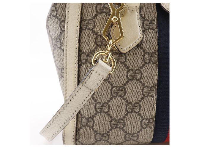 Borsa 2way Gucci Ophidia GG Supreme Beige - vista 12