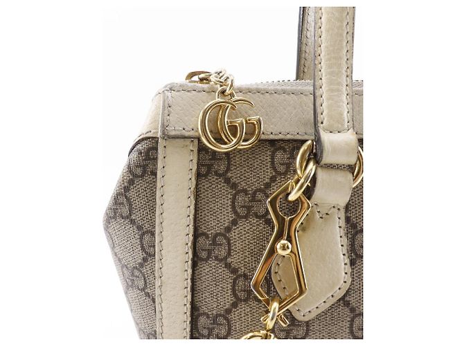 Borsa 2way Gucci Ophidia GG Supreme Beige - vista 13