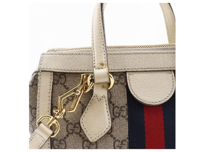 Borsa 2way Gucci Ophidia GG Supreme Beige - vista 14