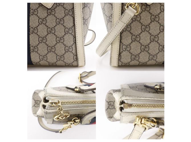 Borsa 2way Gucci Ophidia GG Supreme Beige - vista 16