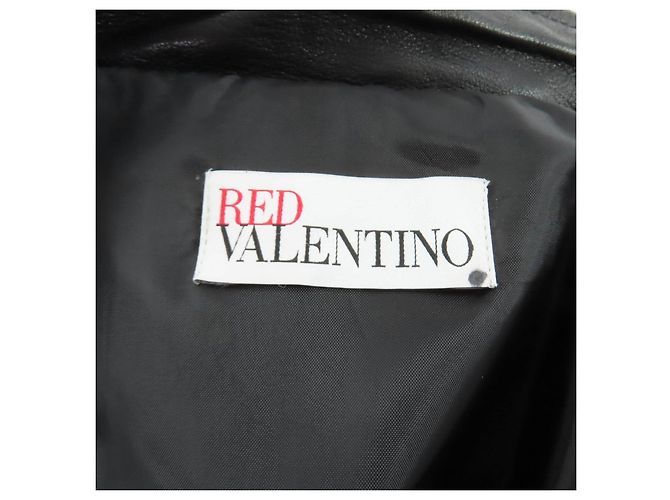 Giacca in pelle di pecora RED VALENTINO Nero - vista 8