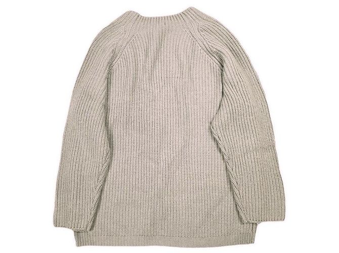 Autre Marque URU Rippstrick-Pullover aus Wollmischung Braun - Ansicht 2
