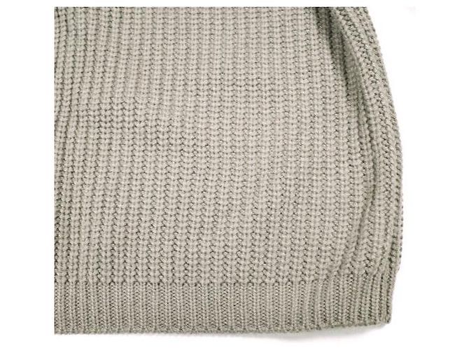 Autre Marque URU Rippstrick-Pullover aus Wollmischung Braun - Ansicht 6