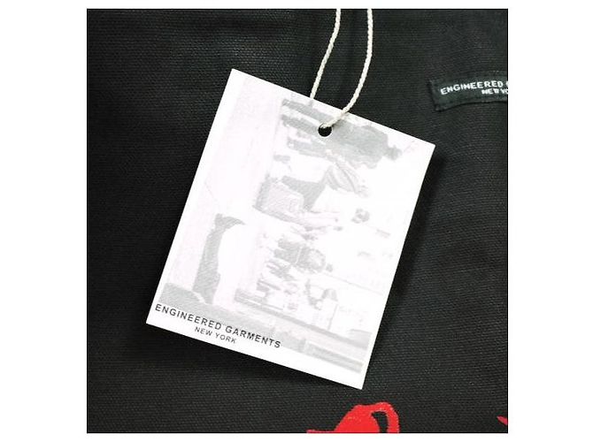 Autre Marque Engineered Garments Carry All Tote Baumwolle 2-Wege Tote Bag Schwarz Rot - Ansicht 4