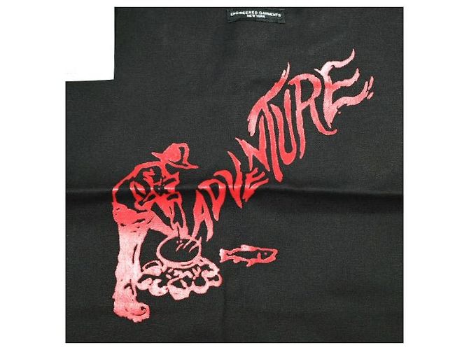 Autre Marque Engineered Garments Carry All Tote Baumwolle 2-Wege Tote Bag Schwarz Rot - Ansicht 5