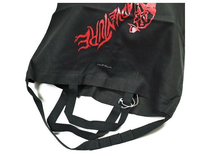 Autre Marque Engineered Garments Carry All Tote Baumwolle 2-Wege Tote Bag Schwarz Rot - Ansicht 6