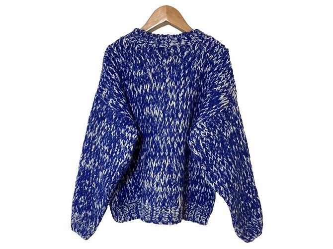 Autre Marque TRICOTS JEAN MARC MARCEL Strickpullover aus Mohair-Mischung Blau - Ansicht 2