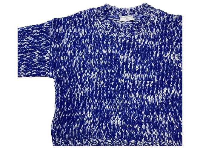 Autre Marque TRICOTS JEAN MARC MARCEL Strickpullover aus Mohair-Mischung Blau - Ansicht 3