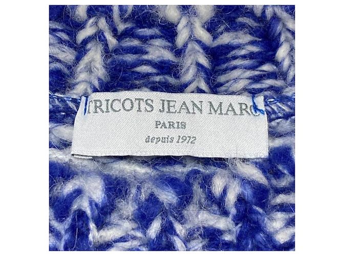 Autre Marque TRICOTS JEAN MARC MARCEL Strickpullover aus Mohair-Mischung Blau - Ansicht 4