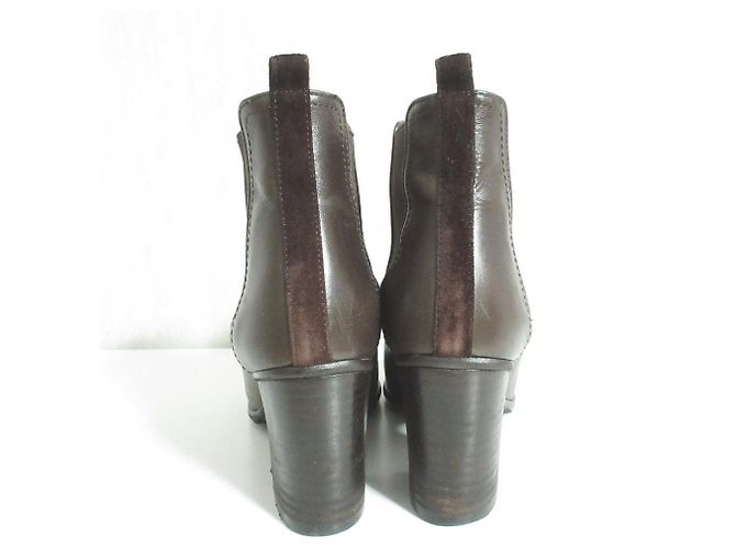 Autre Marque Stivaletti Au BANNISTER Iceman Sole Short Boots Marrone - vista 3