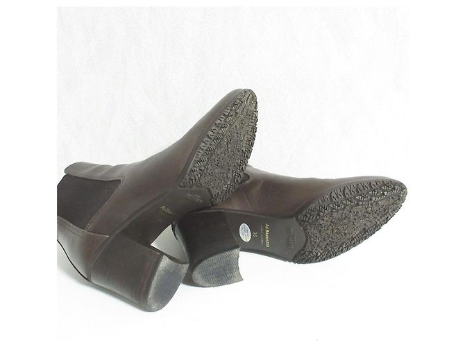 Autre Marque Stivaletti Au BANNISTER Iceman Sole Short Boots Marrone - vista 7