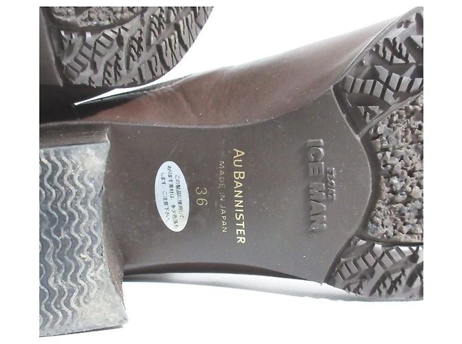 Autre Marque Stivaletti Au BANNISTER Iceman Sole Short Boots Marrone - vista 8