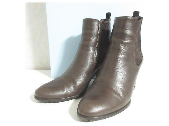 Autre Marque Stivaletti Au BANNISTER Iceman Sole Short Boots Marrone - vista 9