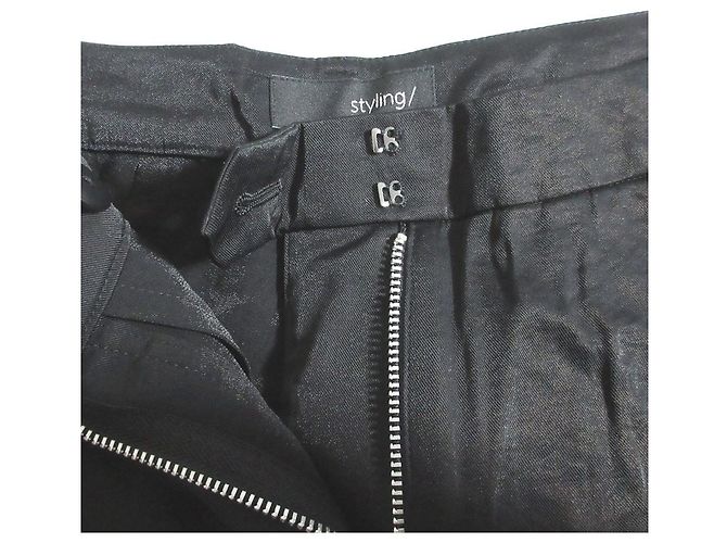 Autre Marque Styling Satin Pants Schwarz - Ansicht 4