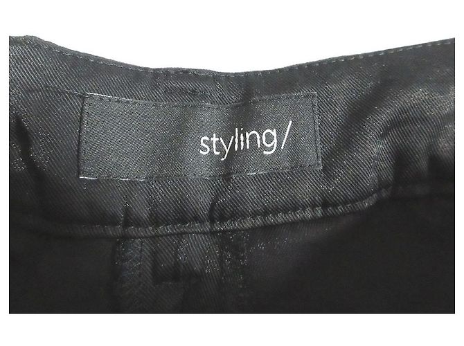 Autre Marque Styling Satin Pants Schwarz - Ansicht 5
