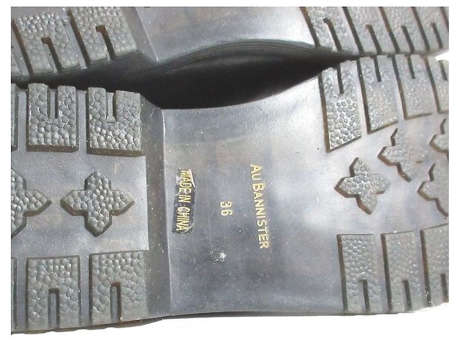 Autre Marque Stivali in gomma con lacci Au BANNISTER Nero - vista 9