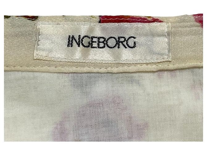 Autre Marque Gonna lunga a stampa floreale INGEBORG Bianco - vista 4