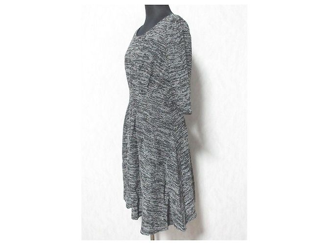 Autre Marque Abito in tweed a pieghe ANAYI Nero - vista 3