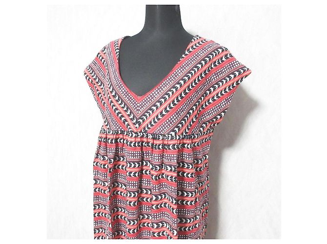 Autre Marque marble SUD Ärmelloses Kleid mit V-Ausschnitt Braun - Ansicht 4