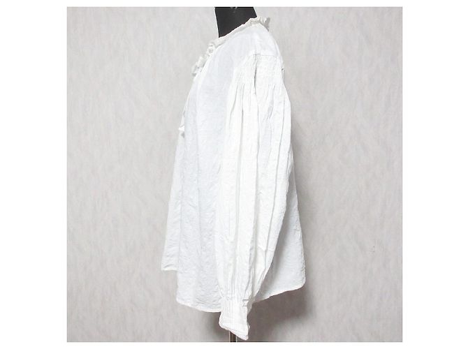 Autre Marque IENA Bluse mit Abnähern Weiß - Ansicht 3