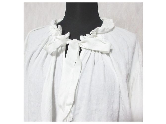 Autre Marque IENA Bluse mit Abnähern Weiß - Ansicht 5