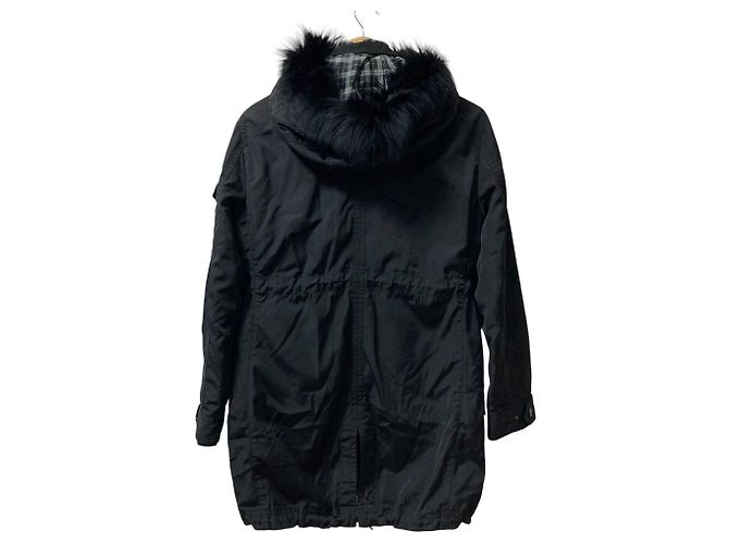 Abrigo Burberry Black Label N-3B Negro - vista 3