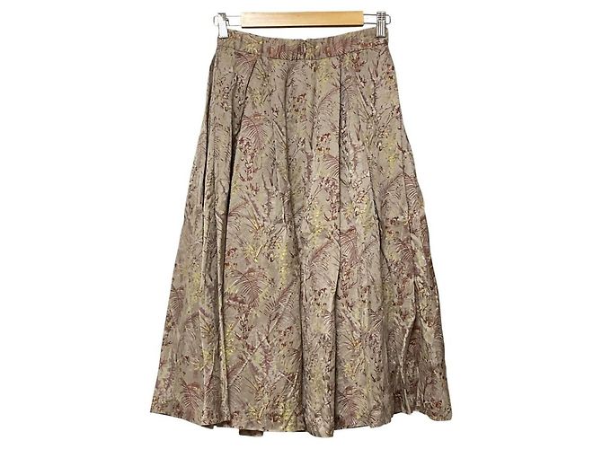 Autre Marque Falda Jacquard Strawberry Fields Beige - vista 2