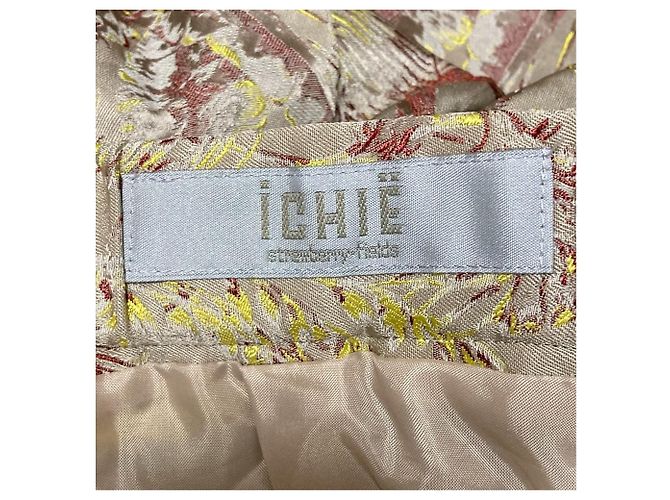 Autre Marque Falda Jacquard Strawberry Fields Beige - vista 4