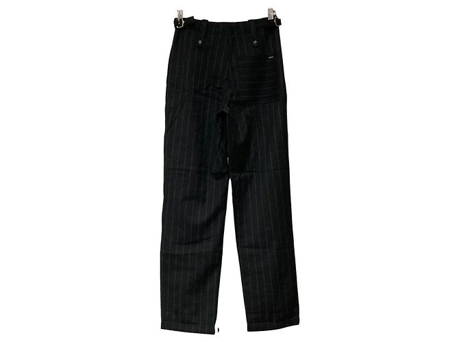 Pantalones a rayas Armani Jeans Negro - vista 3